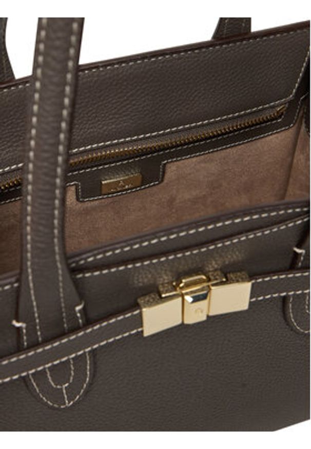 Aigner Torebka Farah M 137412 Brązowy. Kolor: brązowy. Materiał: skórzane