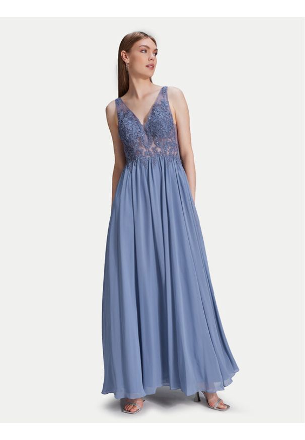 Hey Kyla - Swing Sukienka wieczorowa 5AH035HK Niebieski Slim Fit. Kolor: niebieski. Materiał: syntetyk. Styl: wizytowy
