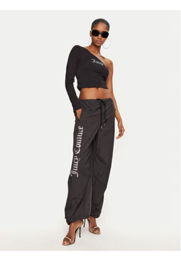 Juicy Couture Spodnie dresowe Ayla JCWBJ24306 Czarny Loose Fit. Kolor: czarny. Materiał: syntetyk