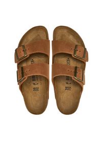 Birkenstock Klapki Arizona Leoi 1028401 Brązowy. Kolor: brązowy. Materiał: skóra #4