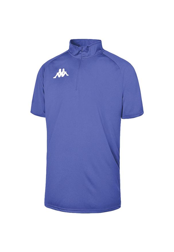 Polo Kappa Monterosso. Okazja: na co dzień. Typ kołnierza: polo. Kolor: niebieski. Styl: casual, sportowy