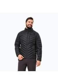 Kurtka puchowa męska Jack Wolfskin Passamani Down. Kolor: czarny. Materiał: puch. Sport: turystyka piesza #1