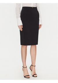 Elisabetta Franchi Spódnica ołówkowa GO-099-51E2-V260 Czarny Regular Fit. Kolor: czarny. Materiał: syntetyk