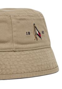 TOMMY HILFIGER - Tommy Hilfiger Kapelusz Seasonal Flag Bucket AM0AM13384 Beżowy. Kolor: beżowy. Materiał: materiał, bawełna