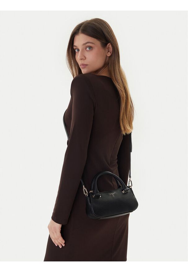 Guess Torebka Evie Mini HWBG96 64760 Czarny. Kolor: czarny. Materiał: skórzane