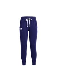 Spodnie fitness damskie Under Armour Rival Fleece Joggers. Kolor: niebieski. Sport: fitness