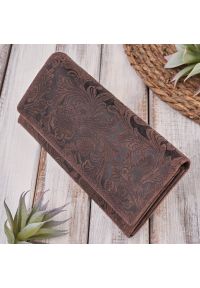 Portfel skórzany PAOLO PERUZZI T-25-BR brązowy. Kolor: brązowy. Materiał: skóra #1