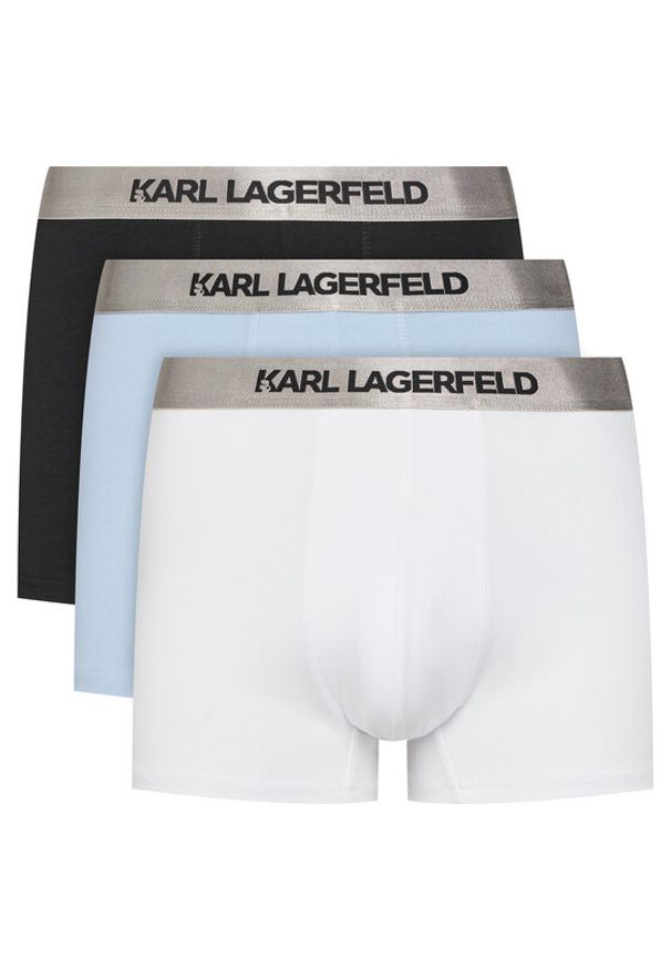 Karl Lagerfeld - KARL LAGERFELD Komplet 3 par bokserek A1M47020 Kolorowy. Materiał: bawełna. Wzór: kolorowy