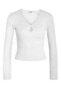 Noisy may - Noisy May Bluzka Maya 27026248 Biały Slim Fit. Kolor: biały. Materiał: bawełna #6