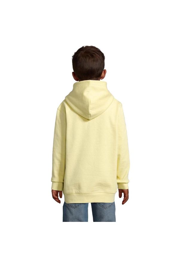 SOL'S - Bluza Z Kapturem Condor Dla Dzieci. Typ kołnierza: kaptur. Kolor: żółty