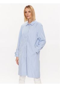 Olsen Płaszcz przejściowy 15101388 Błękitny Regular Fit. Kolor: niebieski #1