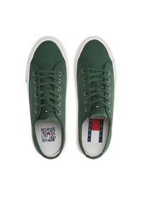 Tommy Jeans Tenisówki Canvas Sneaker EM0EM01299 Zielony. Kolor: zielony. Materiał: materiał #3