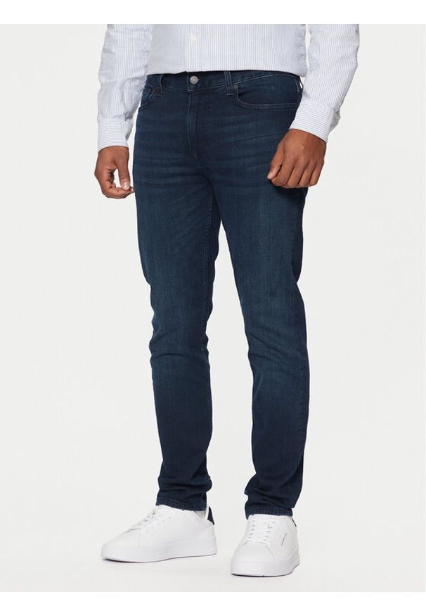 TOMMY HILFIGER - Tommy Hilfiger Jeansy Bleecker MW0MW39042 Niebieski Slim Fit. Kolor: niebieski