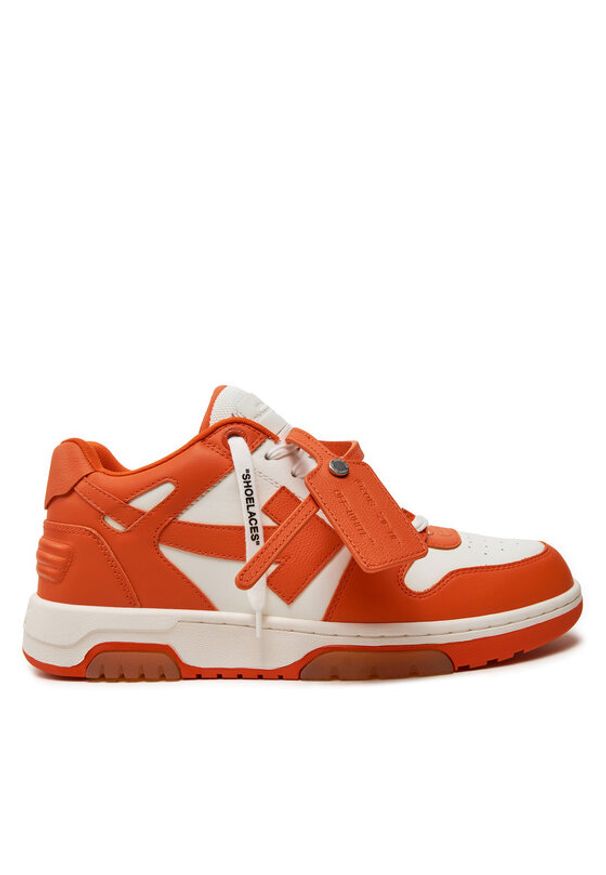 OFF-WHITE - Off-White Sneakersy OMIA189S22LEA0010120 Pomarańczowy. Kolor: pomarańczowy. Materiał: skóra