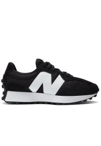 Buty New Balance MS327CBW - czarne. Okazja: na co dzień. Kolor: czarny. Materiał: guma, syntetyk, zamsz, materiał, skóra. Szerokość cholewki: normalna. Sport: turystyka piesza