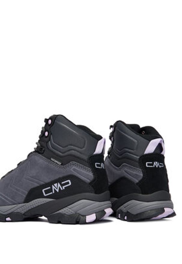 CMP Trekkingi Melnick Mid Wp 3Q18586 Szary. Kolor: szary. Materiał: zamsz, skóra