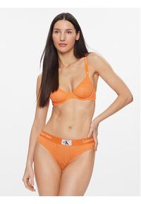 Calvin Klein Underwear Stringi 000QF7378E Pomarańczowy. Kolor: pomarańczowy. Materiał: syntetyk #6