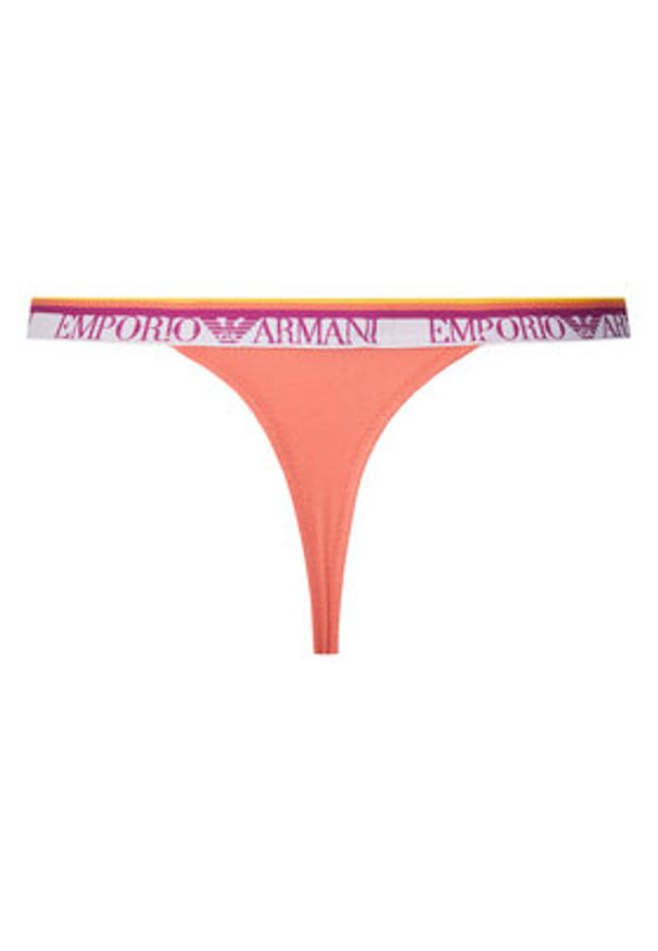 Emporio Armani Underwear Komplet 2 par stringów EW000405 AF10883 M4008 Różowy. Kolor: różowy. Materiał: bawełna