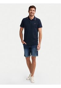 Petrol Industries Polo M-ROS-POL003 Granatowy Regular Fit. Typ kołnierza: polo. Kolor: niebieski. Materiał: bawełna #8