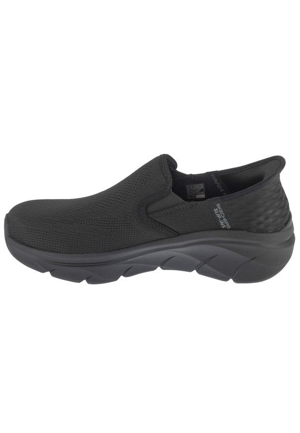 skechers - Buty sportowe Sneakersy męskie, Slip-ins: D'Lux Walker 2.0 - Reeler. Kolor: czarny. Sport: turystyka piesza