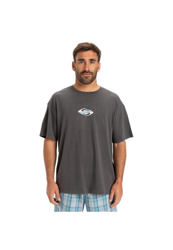 Quiksilver - Koszulka z krótkim rękawem dla Mężczyzn GLOBAL HEAT Czarny. Kolor: czarny. Materiał: tkanina, bawełna. Długość rękawa: krótki rękaw. Długość: krótkie