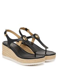 MICHAEL Michael Kors Espadryle Val Thong Wedge 40S6VAMS1L Czarny. Kolor: czarny. Materiał: skóra #5