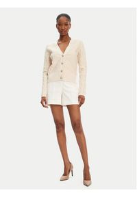 Marciano Guess Szorty materiałowe 5GGD19 7311A Biały Regular Fit. Kolor: biały. Materiał: bawełna