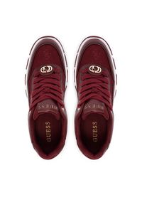 Guess Sneakersy FLFBRT ELE12 Bordowy. Kolor: czerwony. Materiał: skóra #3
