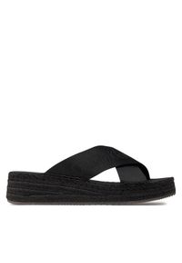 Calvin Klein Jeans Espadryle Sporty Wedge Rope Sandal Mr YW0YW01364 Czarny. Kolor: czarny. Styl: sportowy #1