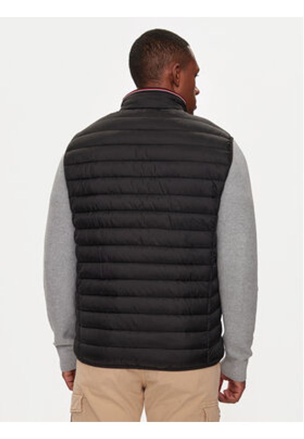 Tom Tailor Kamizelka 1041310 Czarny Regular Fit. Kolor: czarny. Materiał: syntetyk