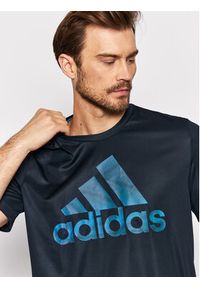 Adidas - adidas T-Shirt Aeroready Seasonals HD4333 Granatowy Regular Fit. Kolor: niebieski. Materiał: syntetyk #3