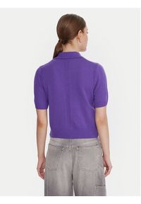 Pinko - PINKO Sweter Gorgona 105450 A2Q9 Fioletowy Regular Fit. Kolor: fioletowy. Materiał: wełna #3