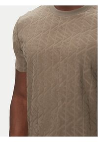 Emporio Armani T-Shirt EM000692 AF12362 U6189 Brązowy Regular Fit. Kolor: brązowy. Materiał: syntetyk #5