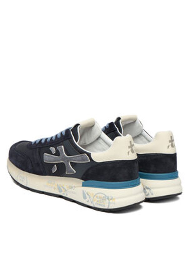 Premiata Sneakersy Mick Var 7716 Granatowy. Kolor: niebieski. Materiał: skóra