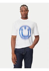 Hugo - HUGO T-Shirt Nalax 50543493 Biały Regular Fit. Kolor: biały. Materiał: bawełna