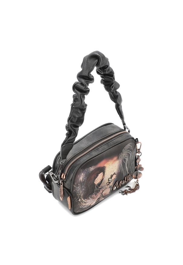 Brązowa Zgrabna Torebka Damska Anekke Premium. Kolor: brązowy. Wzór: aplikacja. Styl: casual, elegancki