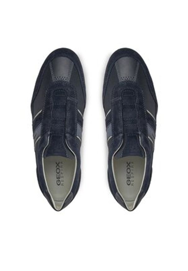 Geox Sneakersy U Wells A U82T5A 02211 C4002 Granatowy. Kolor: niebieski. Materiał: materiał