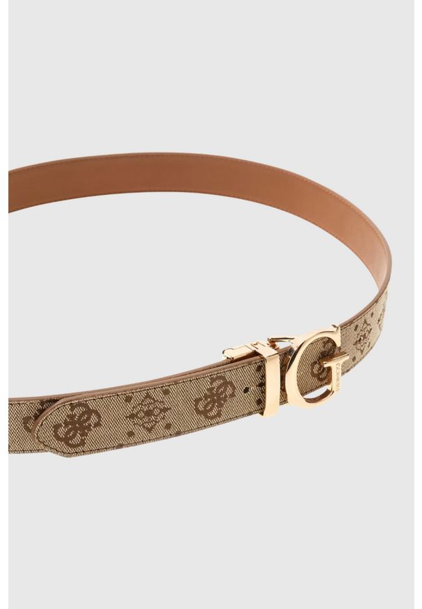 Guess - GUESS Beżowy pasek damski Calista H30, Rozmiar XS. Kolor: beżowy