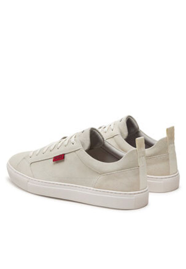 Hugo Sneakersy Morrie Tenn numic 50523723 Beżowy. Kolor: beżowy. Materiał: skóra, zamsz
