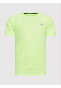 New Balance Koszulka techniczna Speed MT13277 Zielony Athletic Fit. Kolor: zielony. Materiał: syntetyk #5