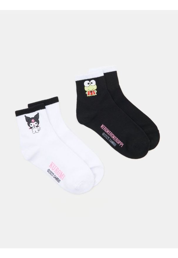 Sinsay - Skarpetki 2 pack Hello Kitty - wielobarwny. Wzór: motyw z bajki