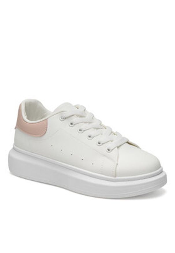 DeeZee Sneakersy WFA2910-1 Biały. Kolor: biały. Materiał: skóra