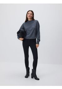 Reserved - Legginsy z wiskozą - czarny. Kolor: czarny. Materiał: wiskoza #1