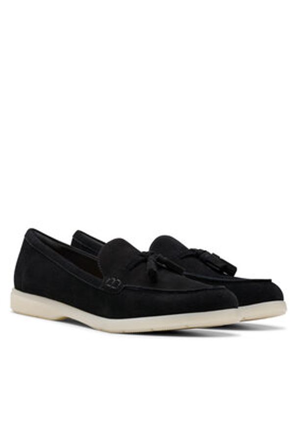 Clarks Mokasyny Narini Edge 26181450 Czarny. Kolor: czarny. Materiał: skóra, zamsz