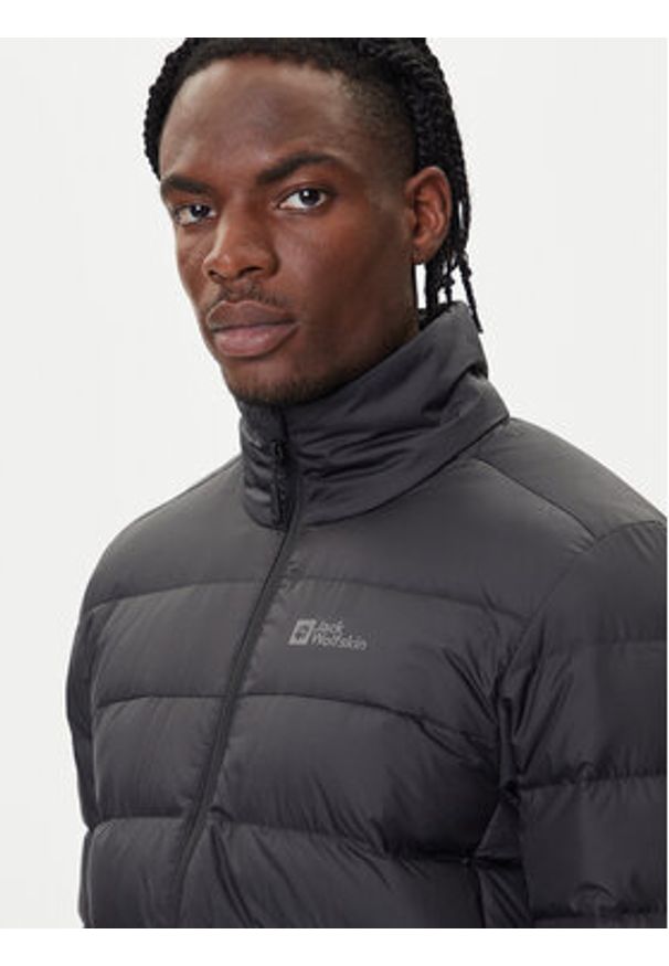 Jack Wolfskin Kurtka puchowa Ather Down 1207681 Czarny Regular Fit. Kolor: czarny. Materiał: syntetyk