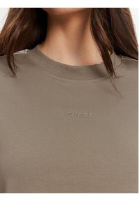 Guess T-Shirt V3RI08 I3Z14 Brązowy Regular Fit. Kolor: brązowy. Materiał: bawełna #4