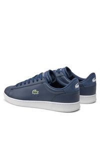 Lacoste Sneakersy 748SMA0011 Granatowy. Kolor: niebieski. Materiał: skóra