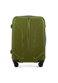 Wittchen - Średnia walizka z polikarbonu żłobiona. Kolor: zielony. Materiał: guma #1