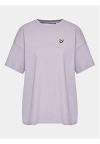 Lyle & Scott T-Shirt Oversized T-shirt TSW1605V Fioletowy Regular Fit. Kolor: fioletowy. Materiał: bawełna #3