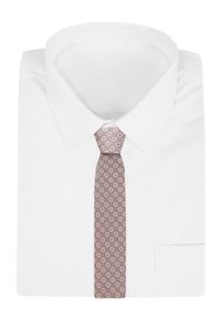 Krawat Męski - Jasna Lilia w Groszki - Alties. Kolor: wielokolorowy. Materiał: tkanina. Wzór: grochy. Styl: wizytowy, elegancki #4